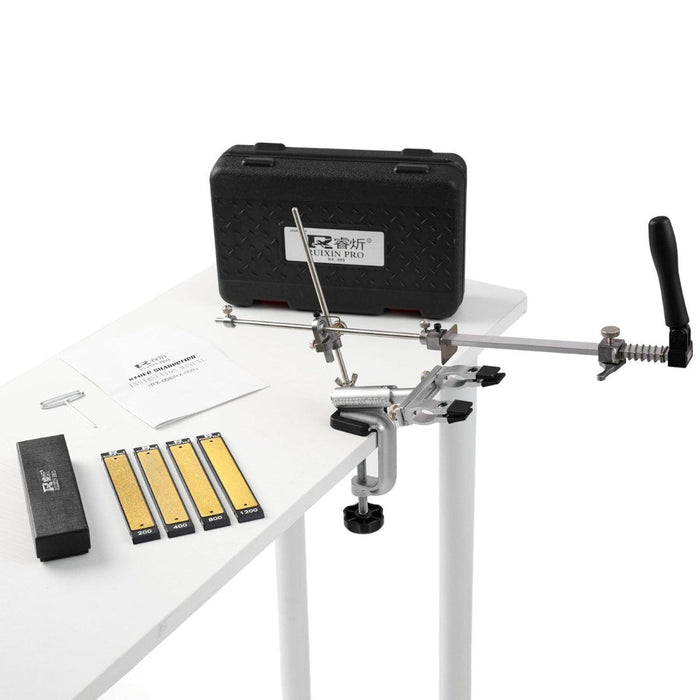Sistem De Ascutit Cutite Profesional Ruixin Pro RX-009 Unghi Reglabil Cu 4 Pietre Incluse Rx 009 Sistem De Ascutit Cutite Profesional Ruixin Pro RX-009 Unghi Reglabil Cu 4 Pietre Incluse Rx 009